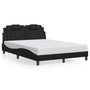 Bettgestell Viana mit LED Schwarz 120x200 cm