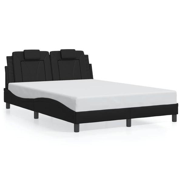Bettgestell Viana mit LED Schwarz 120x200 cm