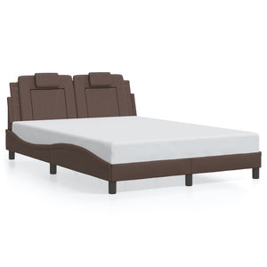 Bettgestell Viana 120x200 cm mit LED Braun