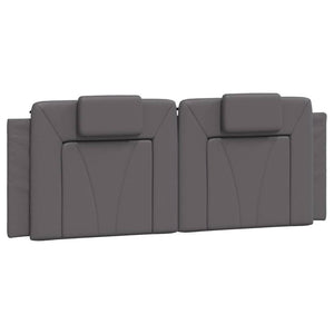 Bettgestell Viana Grau 140x190 cm mit LED