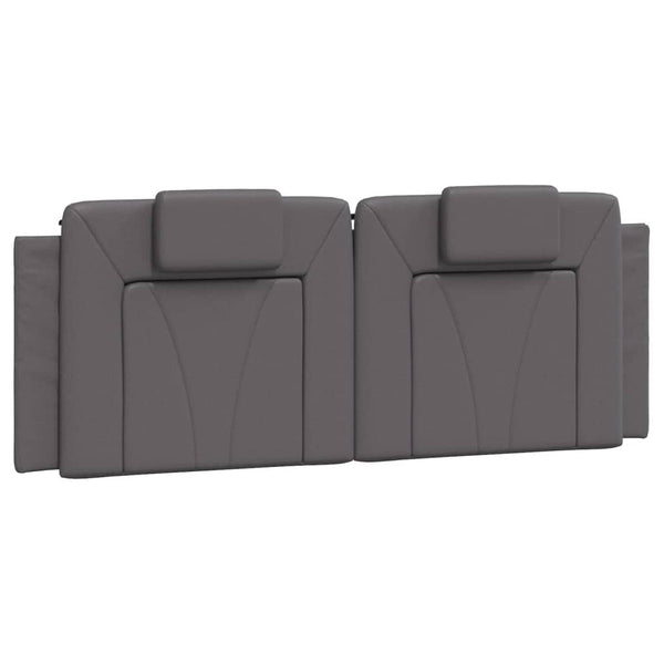 Bettgestell Viana Grau 140x190 cm mit LED