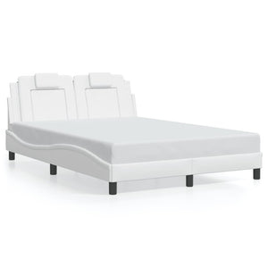Bettgestell Viana 140x200 cm mit LED, Weiß