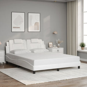 Bettgestell Viana Weiß LED 160x200 cm