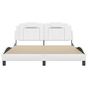 Bettgestell Viana Weiß LED 160x200 cm