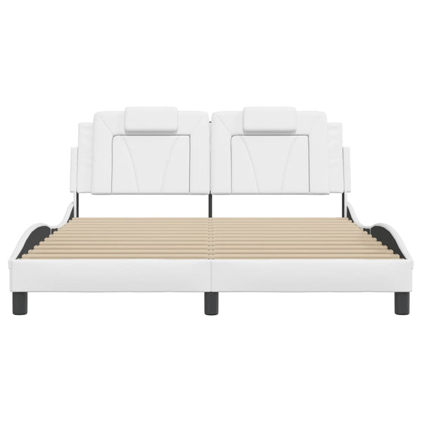 Bettgestell Viana Weiß LED 160x200 cm