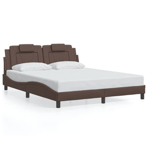 Bettgestell Viana mit LED Braun 160x200 cm