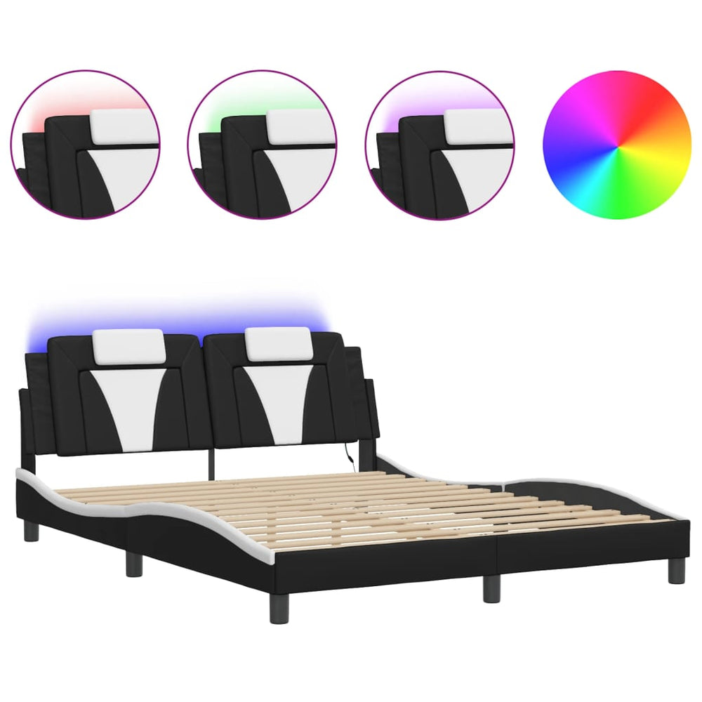 Bettgestell Viana 160x200 cm mit LED