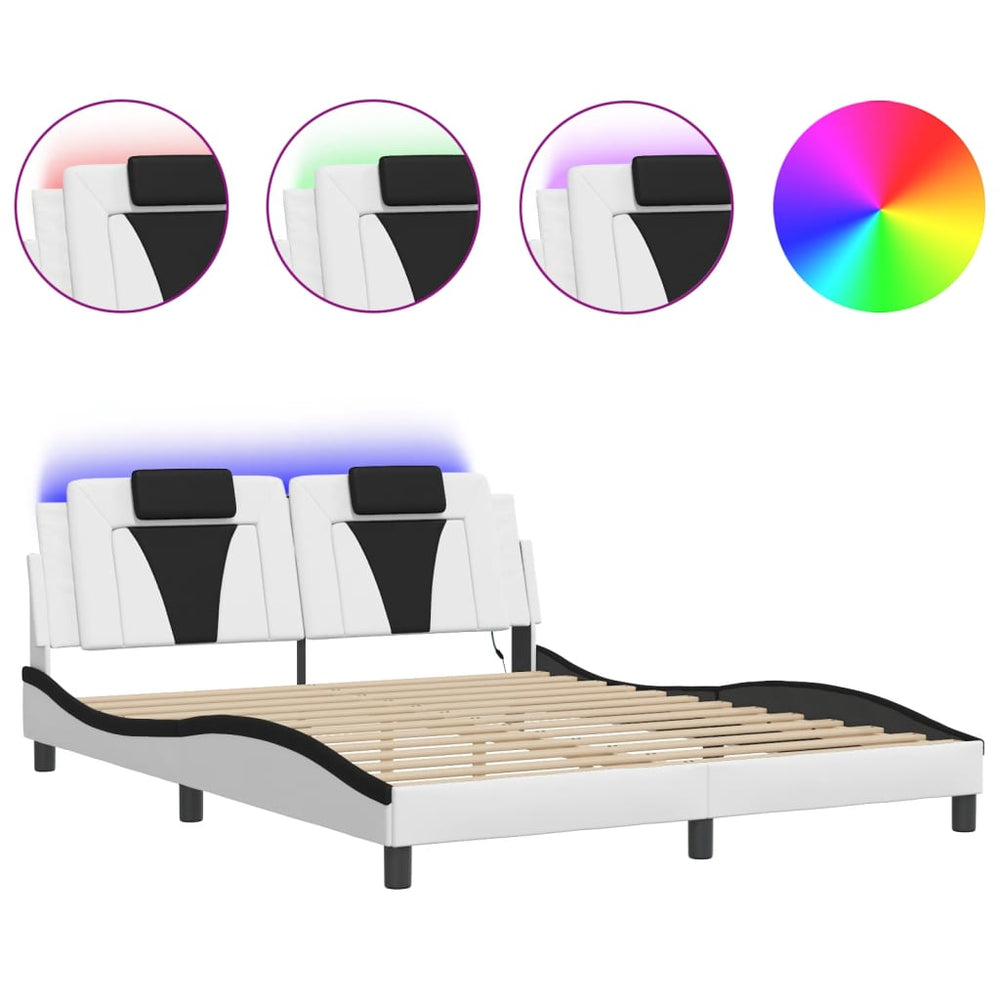 Bettgestell Viana 160x200 cm mit LED