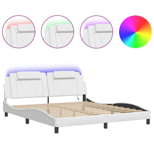 Bettgestell Viana 180x200 cm mit LED