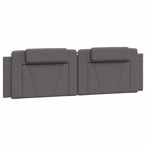 Bettgestell Viana mit LED Grau 180x200 cm