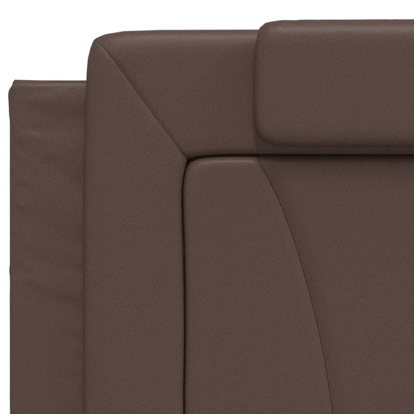 Bettgestell Viana Braun 200x200 cm mit LED