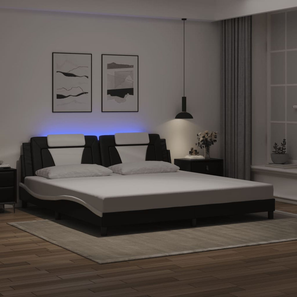 Bettgestell Viana 200x200 cm mit LED
