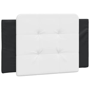 vidaXL Bed Frame with LED, without Mattress "Zadar" Black and White 80x200 cm