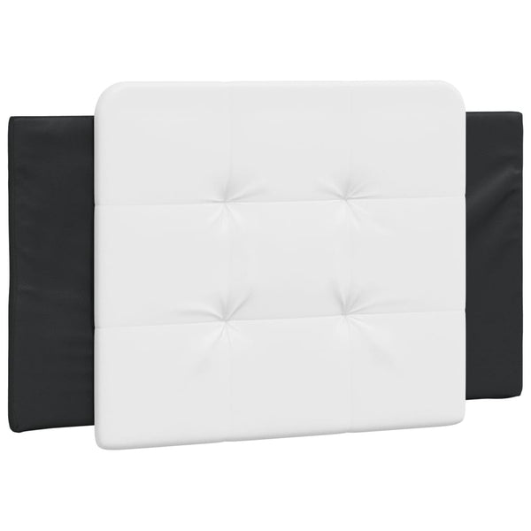 vidaXL Bed Frame with LED, without Mattress "Zadar" Black and White 80x200 cm