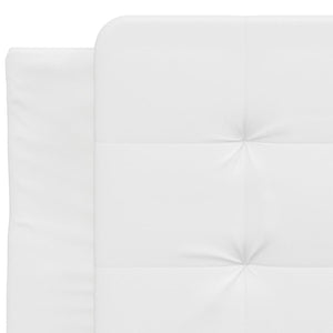 vidaXL LED Bed Frame without Mattress "Zadar" White 90x190 cm