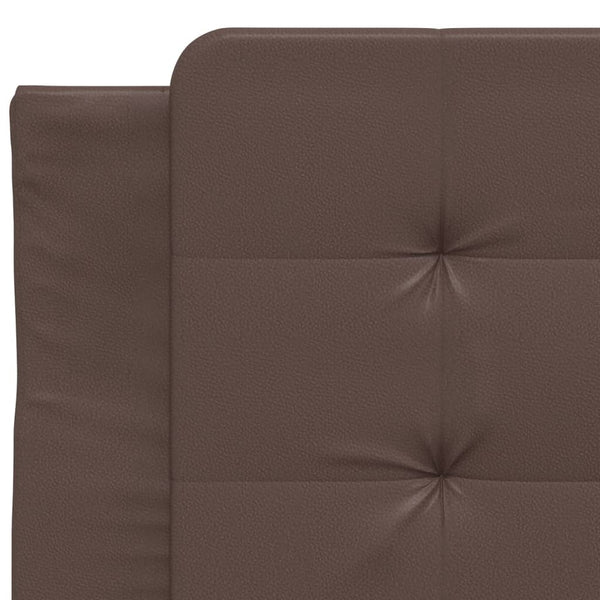 vidaXL LED Bed Frame without Mattress "Zadar" Brown 90x190 cm