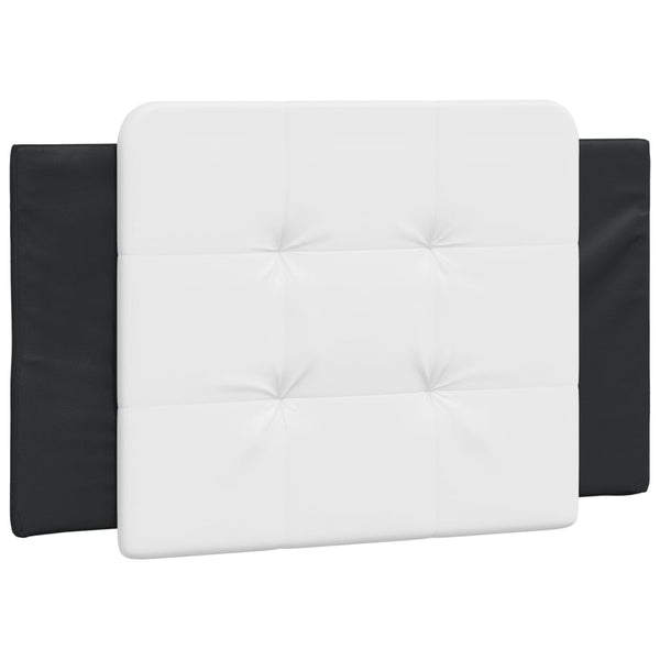 vidaXL LED Bed Frame without Mattress "Zadar" Black and White 90x190 cm