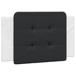 vidaXL LED Bed Frame without Mattress "Zadar" White and Black 90x190 cm
