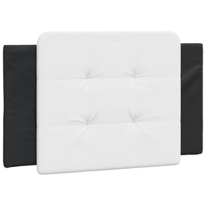 vidaXL LED Bed Frame without Mattress "Zadar" Black and White 90x200 cm