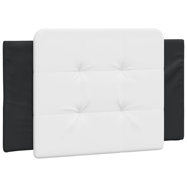 vidaXL LED Bed Frame without Mattress "Zadar" Black and White 90x200 cm
