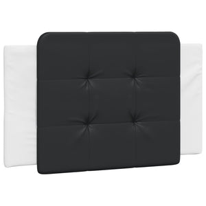 vidaXL LED Bed Frame without Mattress "Zadar" White and Black 90x200 cm