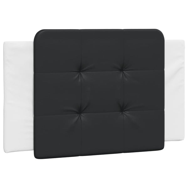 vidaXL LED Bed Frame without Mattress "Zadar" White and Black 90x200 cm