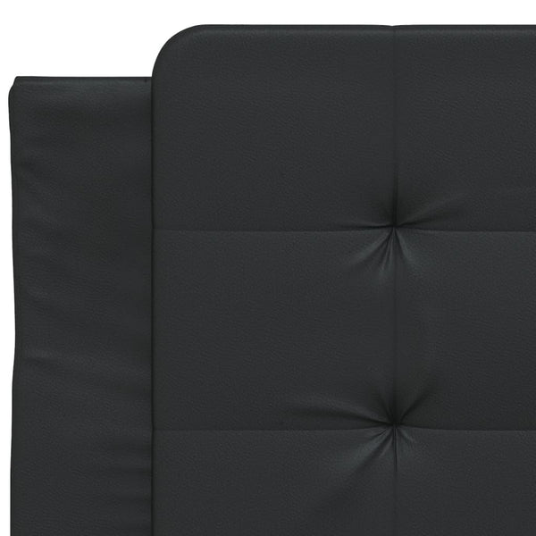 vidaXL LED Bed Frame without Mattress "Zadar" Black 100x200 cm