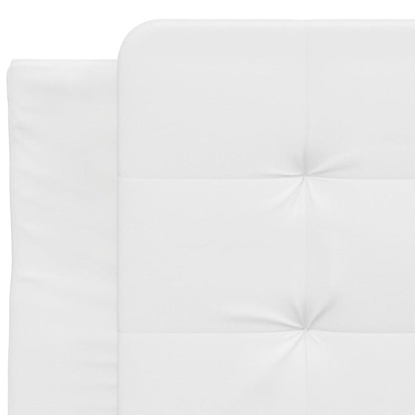 vidaXL Bed Frame with LED Without Mattress "Zadar" White 100x200 cm