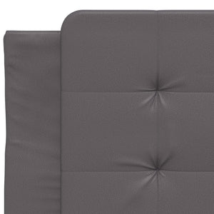 vidaXL LED Bed Frame without Mattress "Zadar" Grey 100x200 cm