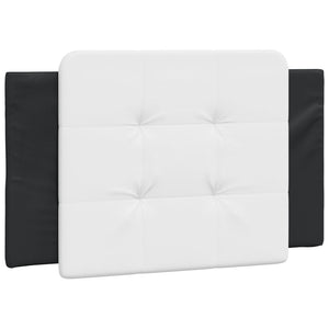 vidaXL LED Bed Frame without Mattress "Zadar" Black and White 100x200 cm