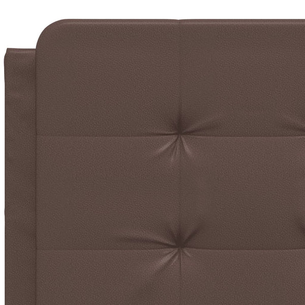 vidaXL LED Bed Frame without Mattress "Zadar" Brown 120x200 cm