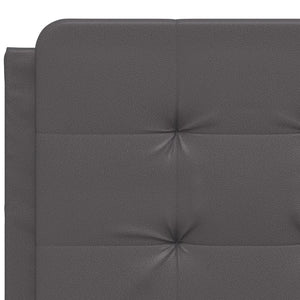 vidaXL LED Bed Frame without Mattress "Zadar" Grey 120x200 cm