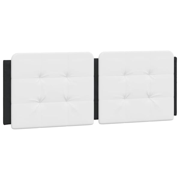 vidaXL LED Bed Frame without Mattress "Zadar" Black and White 120x200 cm