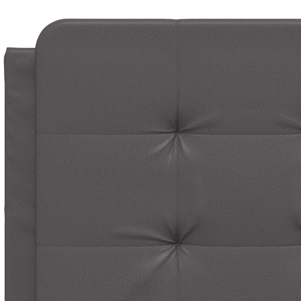 vidaXL LED Bed Frame without Mattress "Zadar" Grey 140x190 cm