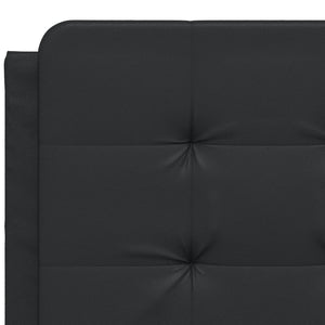 vidaXL LED Bed Frame without Mattress "Zadar" Black 140x200 cm