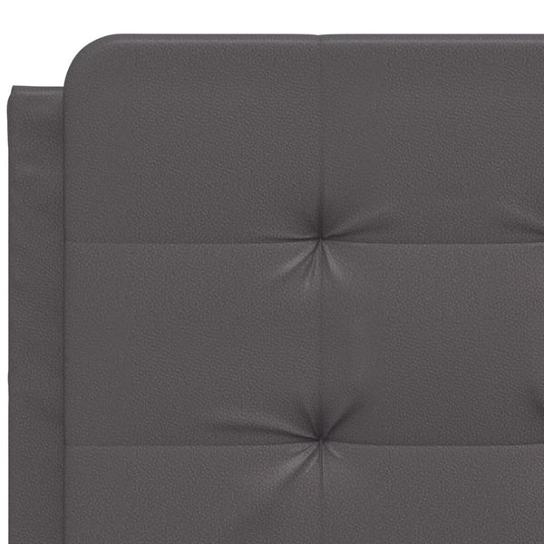vidaXL LED Bed Frame without Mattress "Zadar" Grey 140x200 cm
