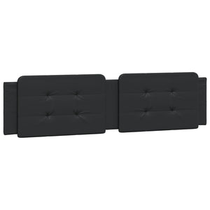 vidaXL LED Bed Frame without Mattress "Zadar" Black 160x200 cm