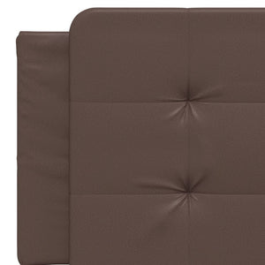 vidaXL LED Bed Frame without Mattress "Zadar" Brown 160x200 cm