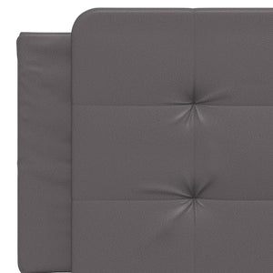 vidaXL LED Bed Frame without Mattress "Zadar" Grey 160x200 cm