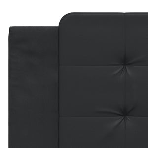 Bettgestell mit LED Schwarz 180x200 cm