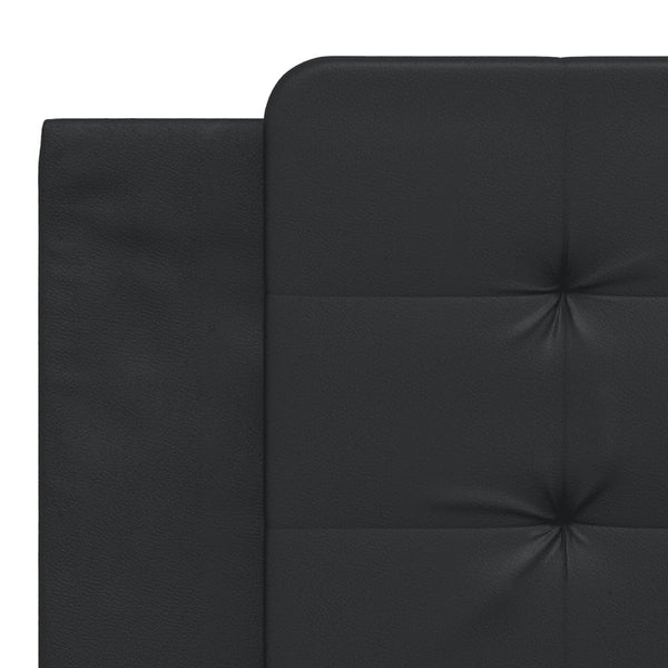 Bettgestell mit LED Schwarz 180x200 cm