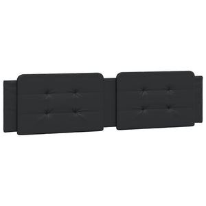 Bettgestell mit LED Schwarz 200x200 cm