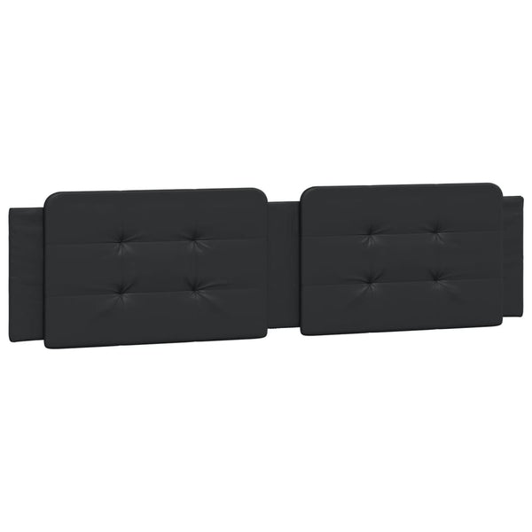 Bettgestell mit LED Schwarz 200x200 cm