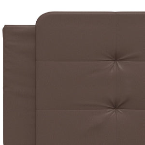 Bettgestell mit LED Braun 200x200 cm