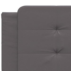 Bettgestell Grau 200x200 cm mit LED