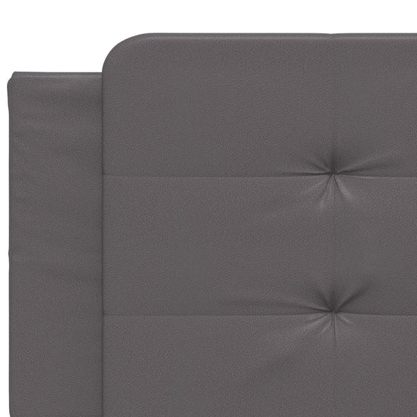 Bettgestell Grau 200x200 cm mit LED