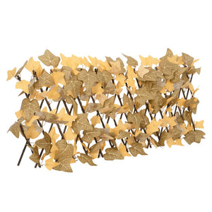 vidaXL Trellis with Artificial Maple Leaves 5 pcs. Orange 180x30cm