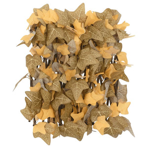vidaXL Trellis with Artificial Maple Leaves 5 pcs. Orange 180x30cm