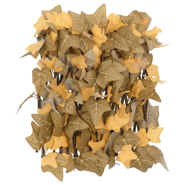 vidaXL Trellis with Artificial Maple Leaves 5 pcs. Orange 180x30cm