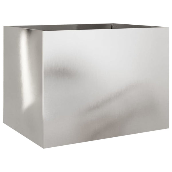 vidaXL Planter Silver 62x47x46 cm Stainless Steel